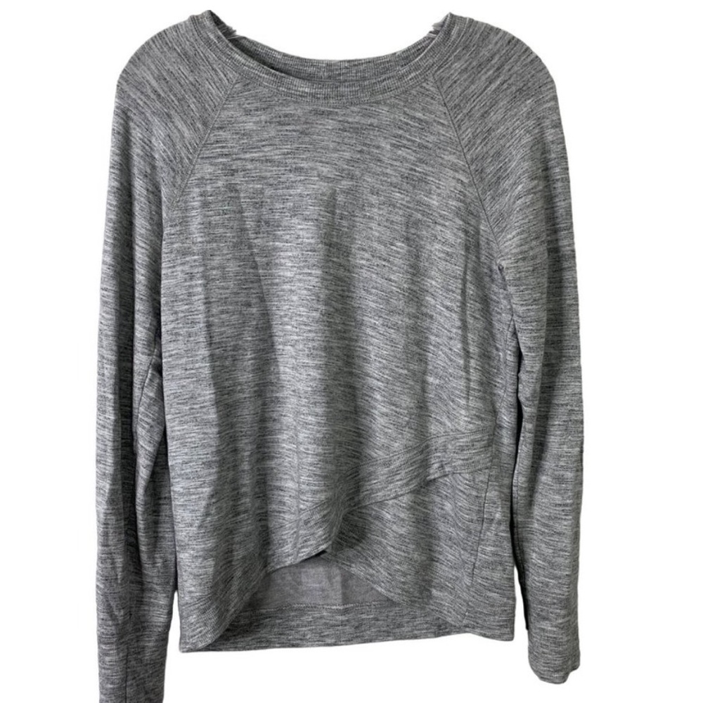 Athleta Criss Cross Sweatshirt: Size S Gray
Long Sleeve
